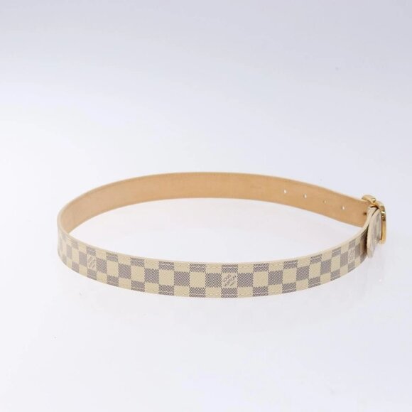 LOUIS VUITTON Damier Azur Ceinture Mini Belt 34.3"" M9782 LV Auth - Picture 6 of 15